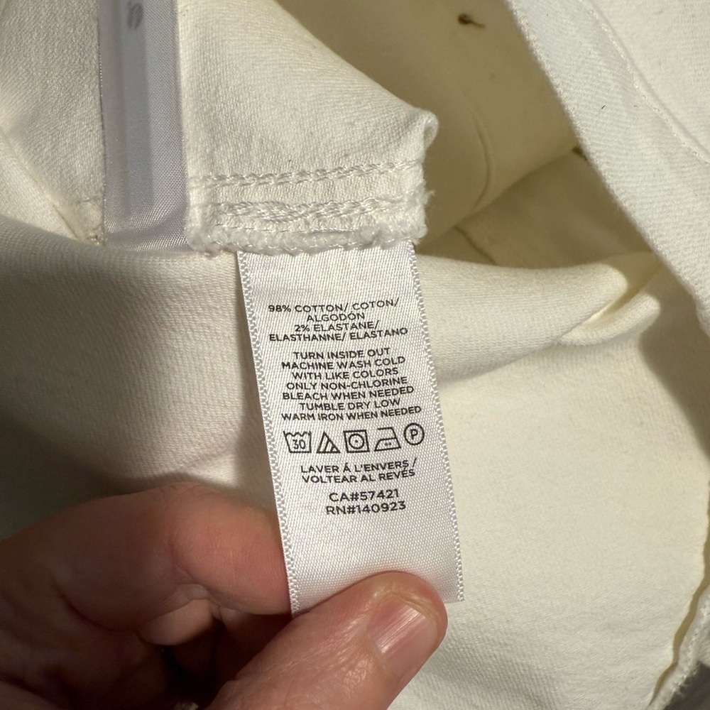 LOFT White Button-Front Mini Skirt - Picture 4 of 4